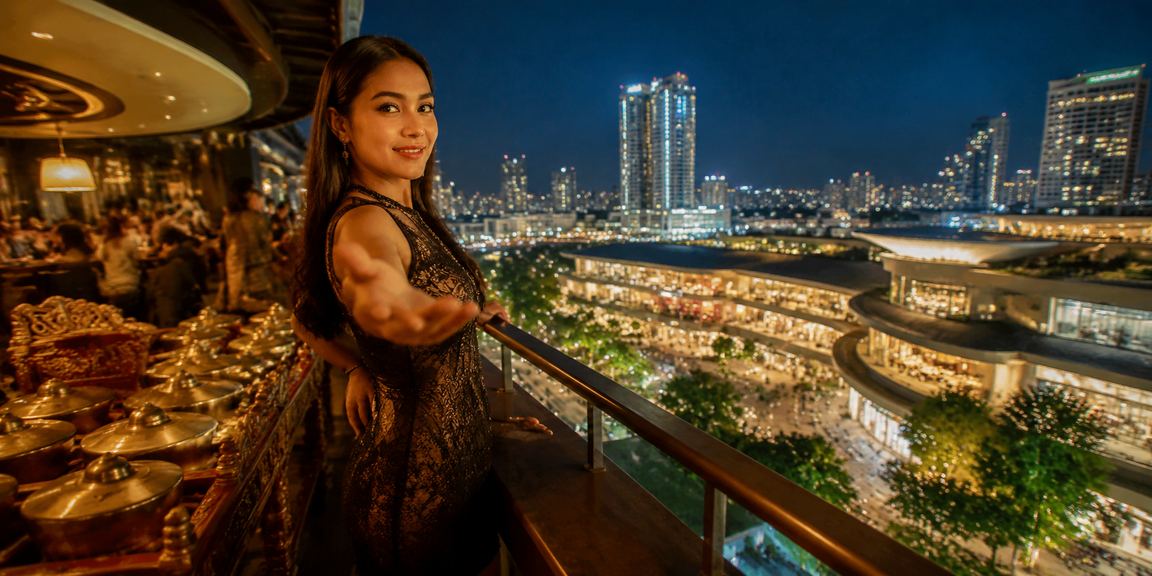 Model menunjukkan layanan casino betting online di platform lapak123